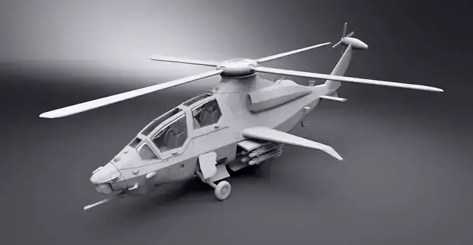 Bell 360 Invictus Scale model 3D print model