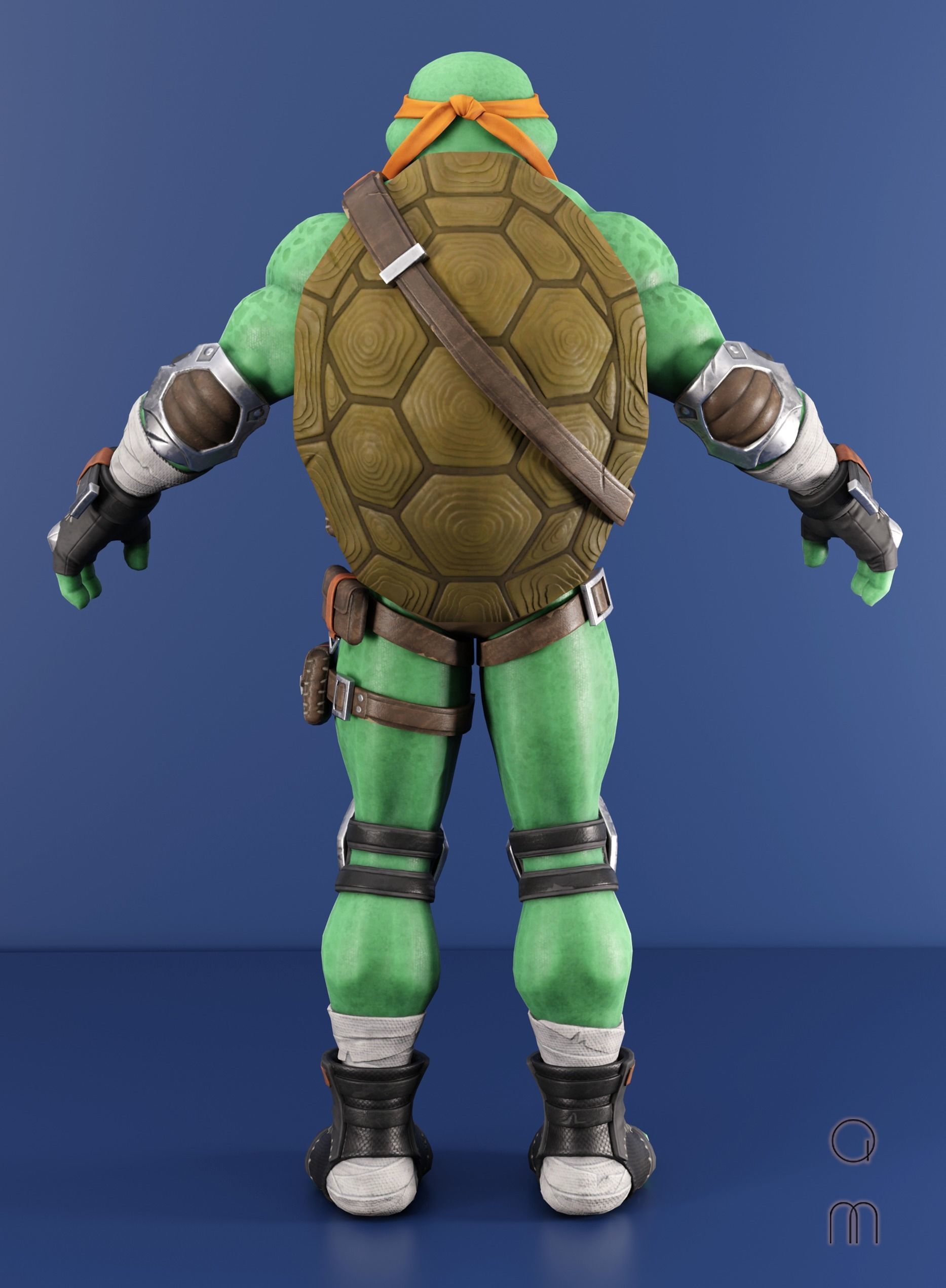 Michelangelo - Fortnite Low-poly 3D model_2