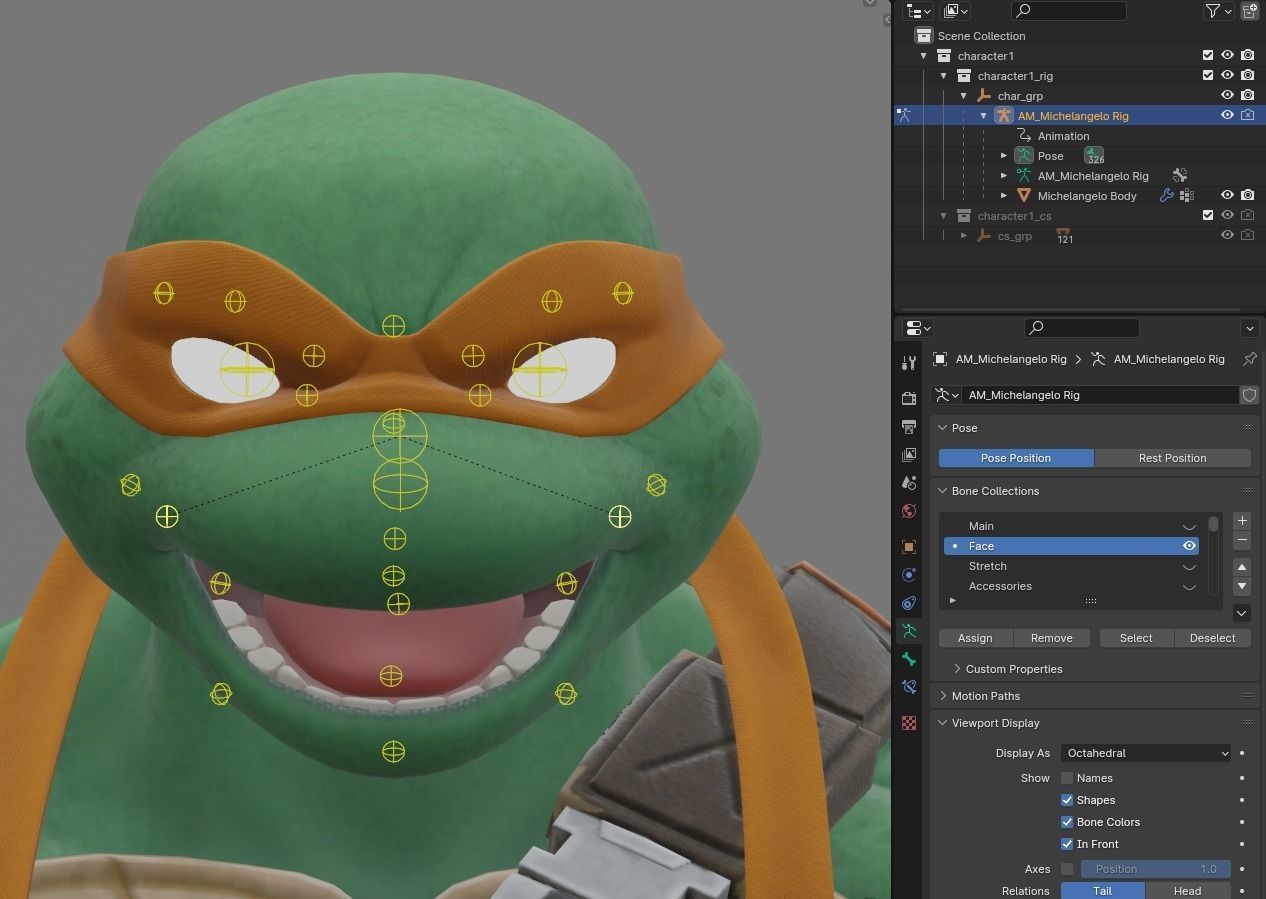 Michelangelo - Fortnite Low-poly 3D model_8