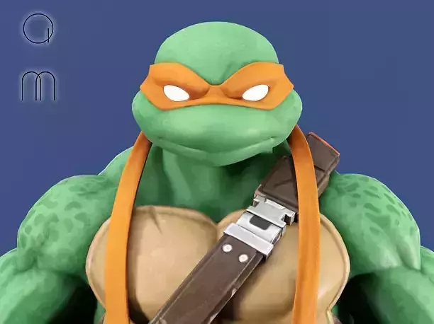 Michelangelo - Fortnite Low-poly 3D model