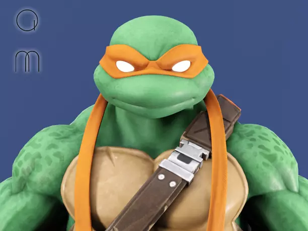 Michelangelo - Fortnite Low-poly 3D model_0