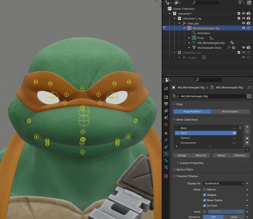 Michelangelo - Fortnite Low-poly 3D model_7