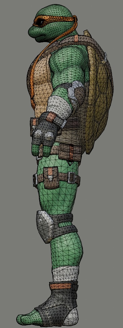 Michelangelo - Fortnite Low-poly 3D model_13