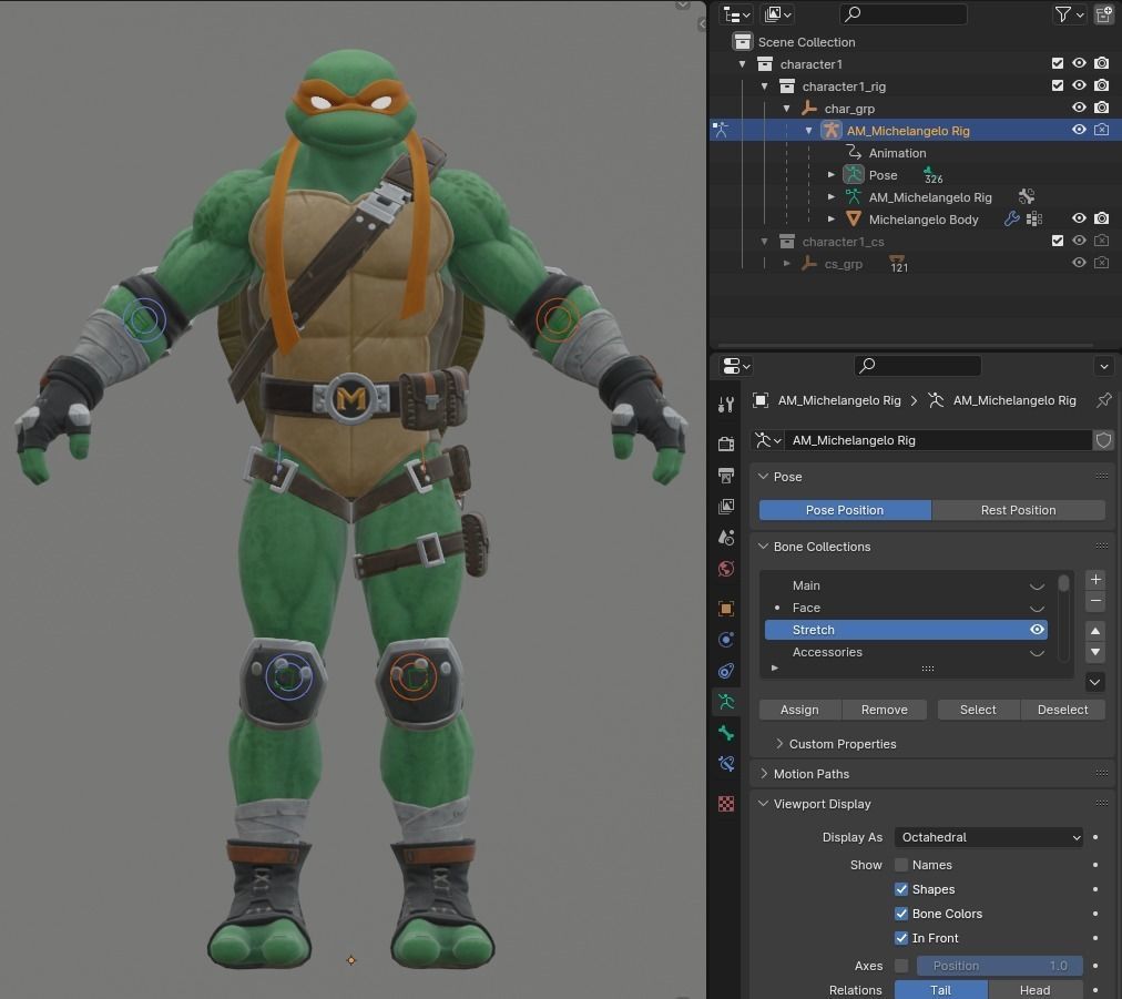 Michelangelo - Fortnite Low-poly 3D model_5