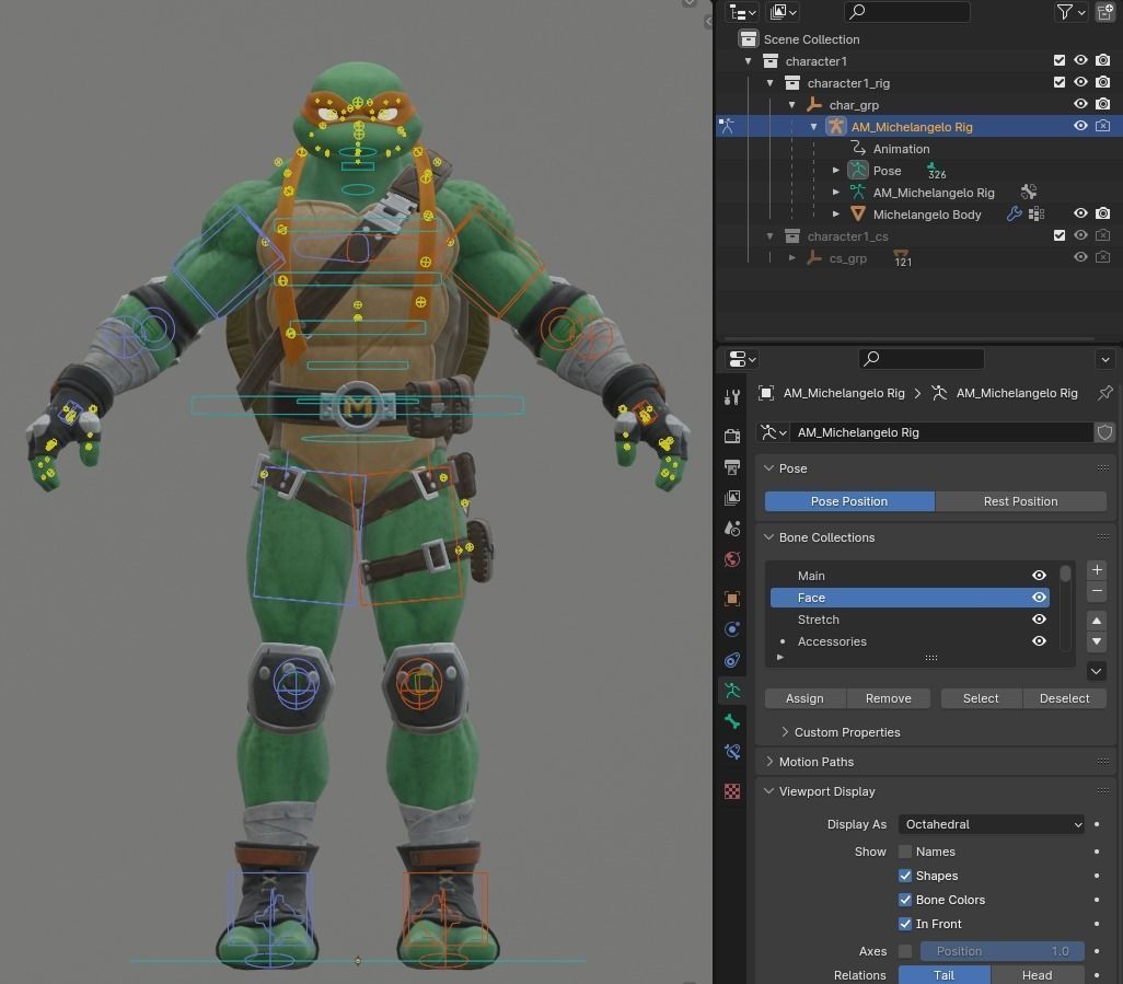 Michelangelo - Fortnite Low-poly 3D model_9