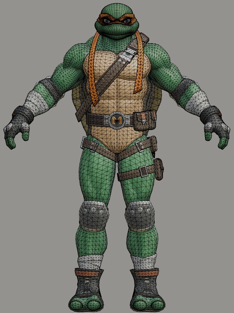 Michelangelo - Fortnite Low-poly 3D model_10