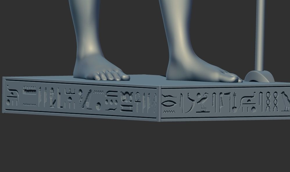 Ancient Egyptian Statue Anubis 3D Print Model 3D print model_9