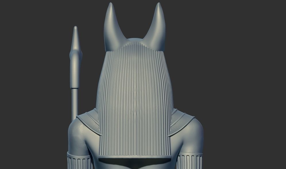 Ancient Egyptian Statue Anubis 3D Print Model 3D print model_7