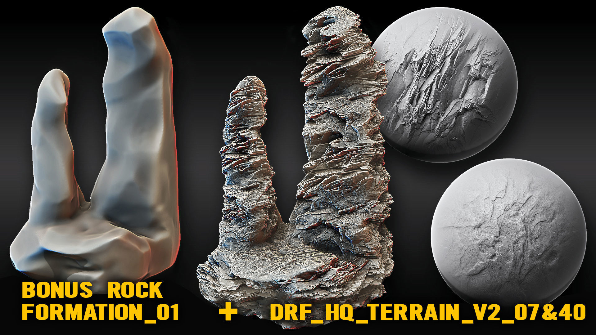 Blender Ultra HQ Terrain Seamless Sculpt brushes and Alphas Vol2 3D model_20