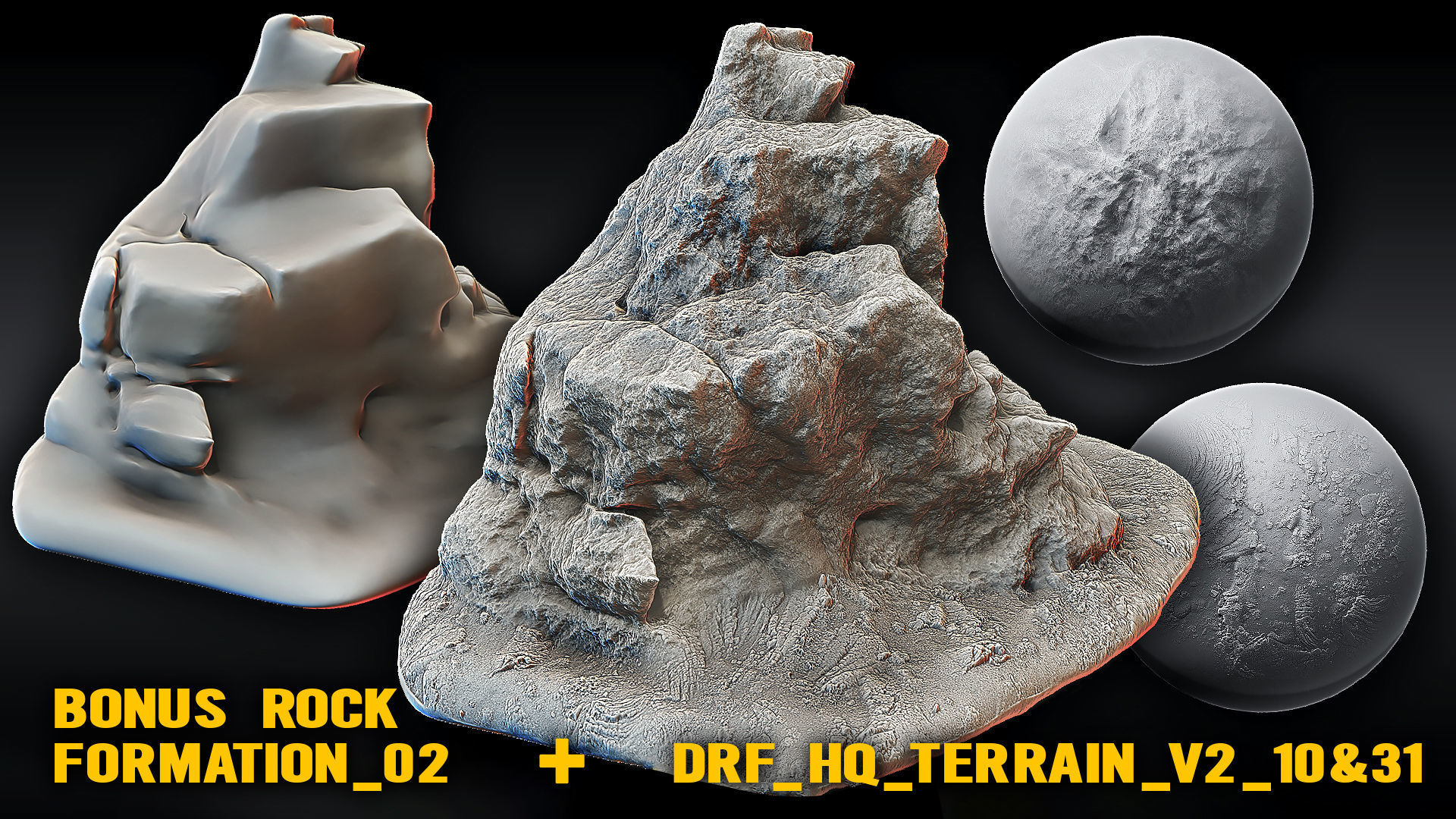 Blender Ultra HQ Terrain Seamless Sculpt brushes and Alphas Vol2 3D model_16