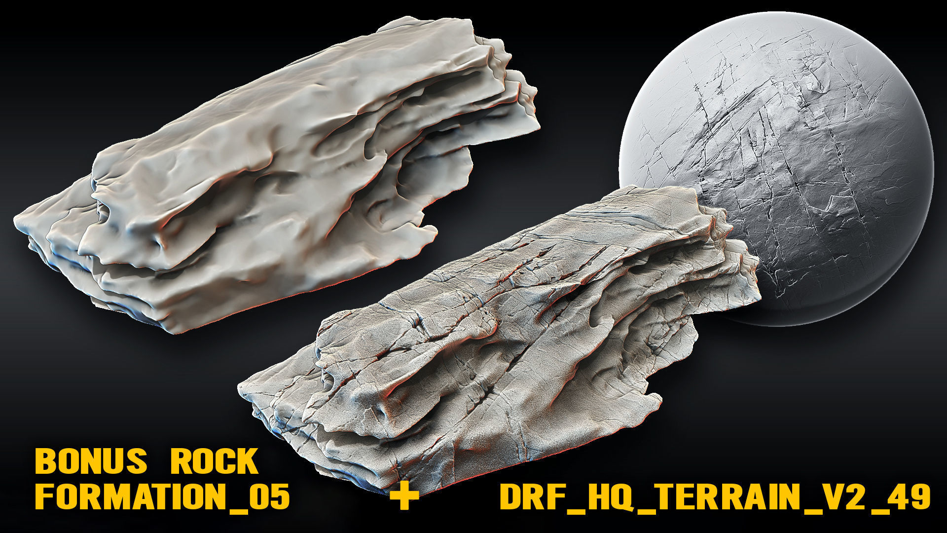Blender Ultra HQ Terrain Seamless Sculpt brushes and Alphas Vol2 3D model_11