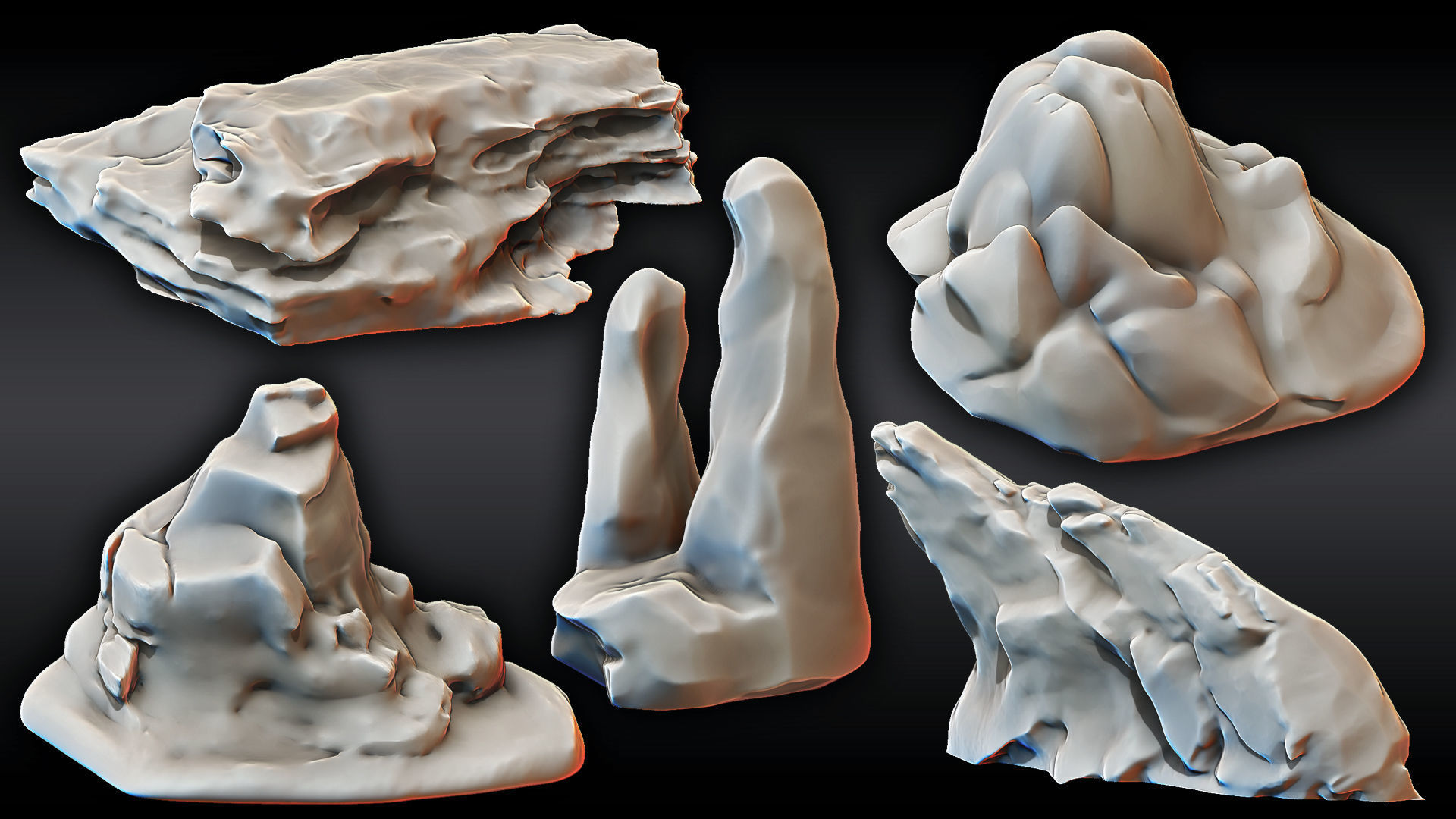 Blender Ultra HQ Terrain Seamless Sculpt brushes and Alphas Vol2 3D model_37