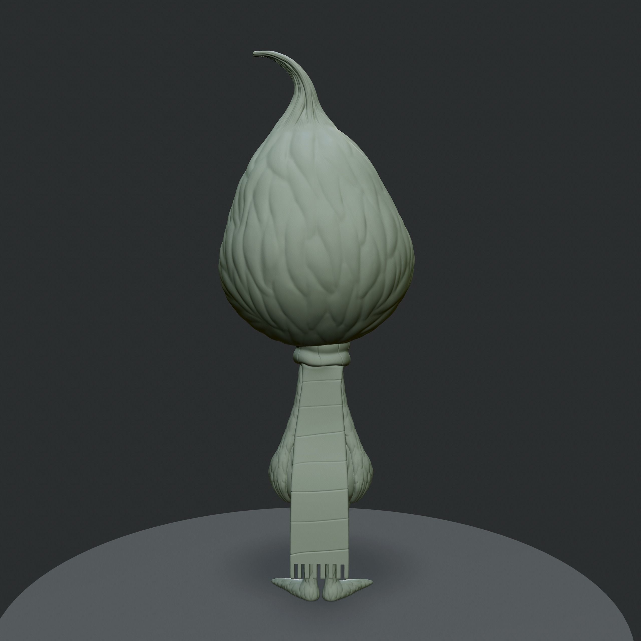 Little Grinch miniature 3D print model_4