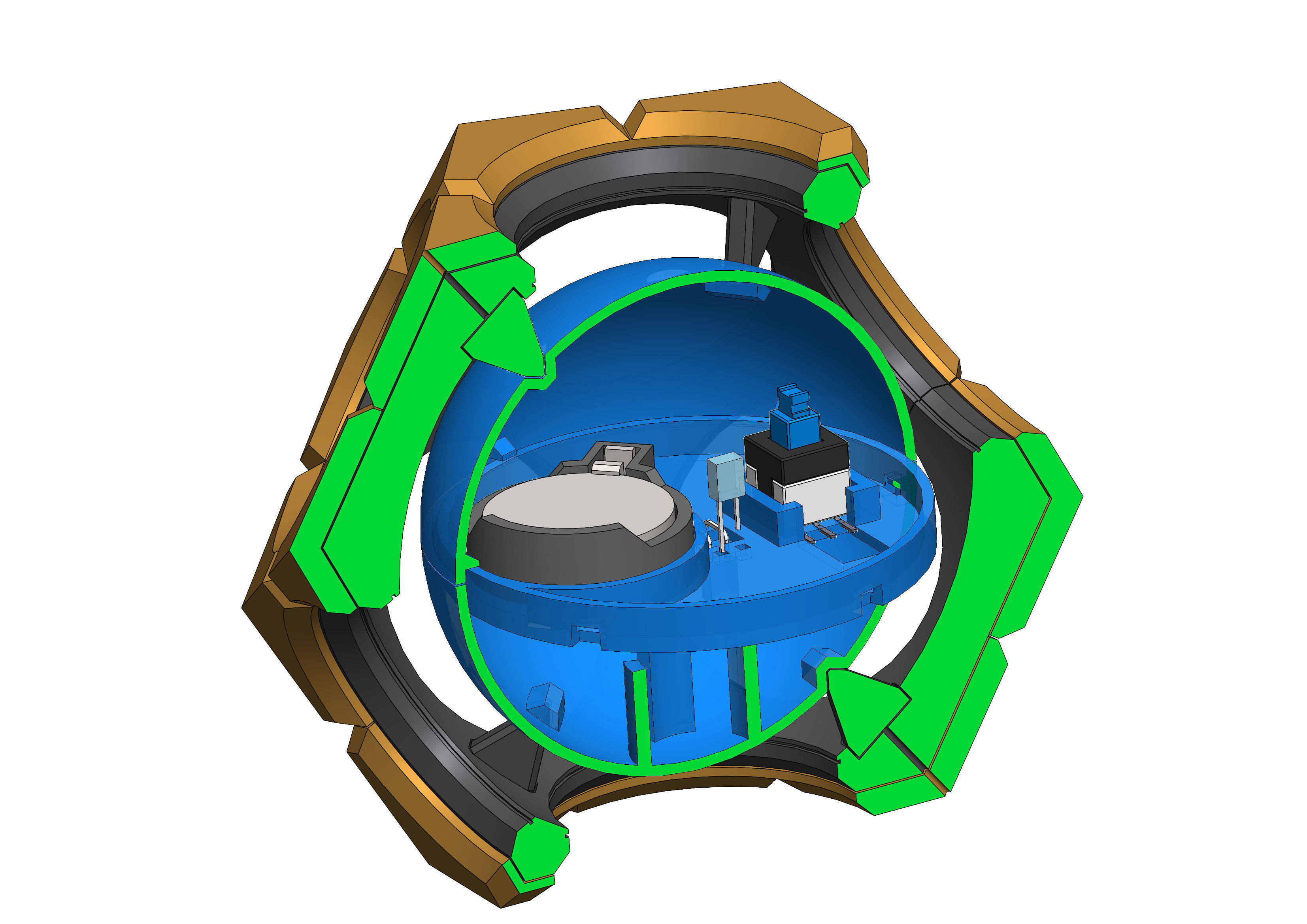 Sigma Hyperspheres - Overwatch - Printable - STL - Personal Use 3D print model_16