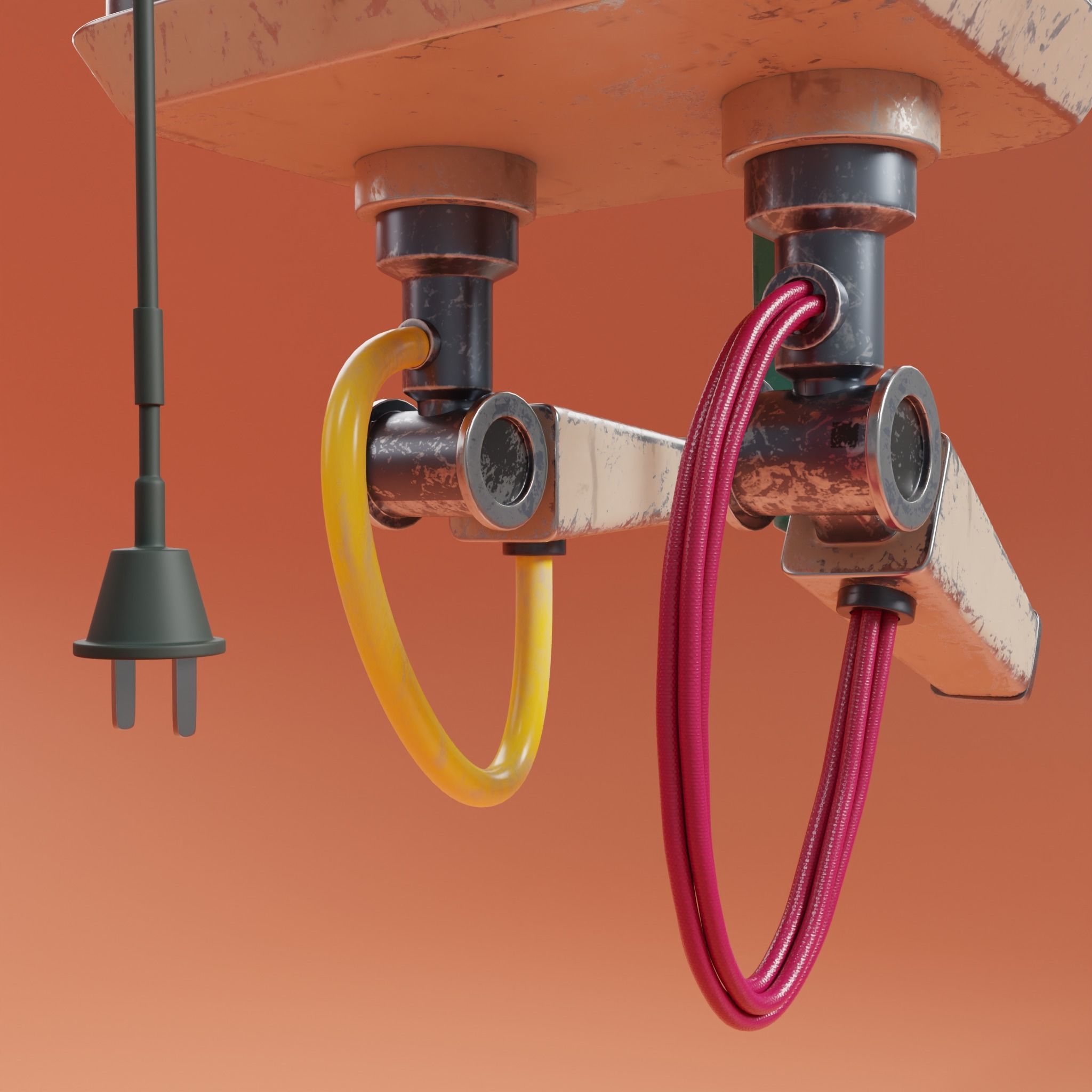 Officer Byte - Robot character Low-poly 3D model_5