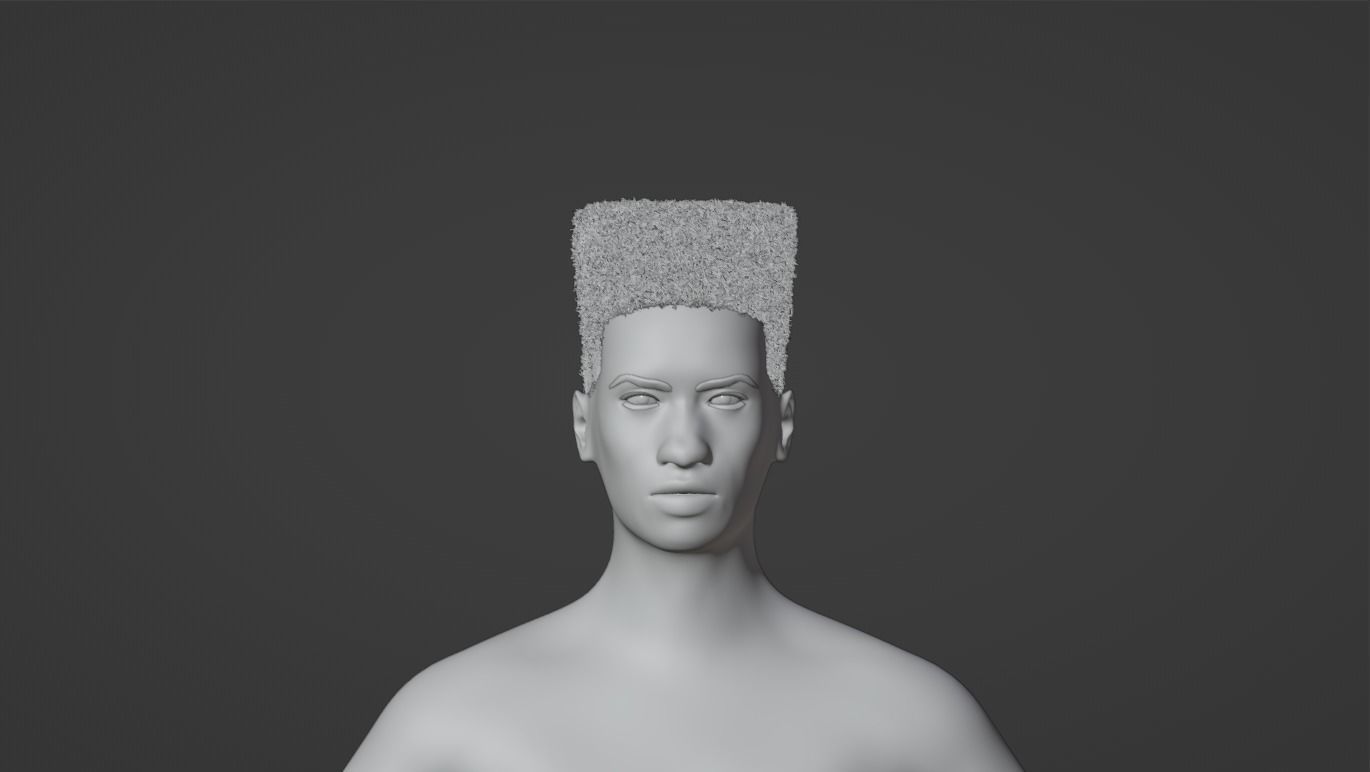 Retro Flat Top 3D model_8
