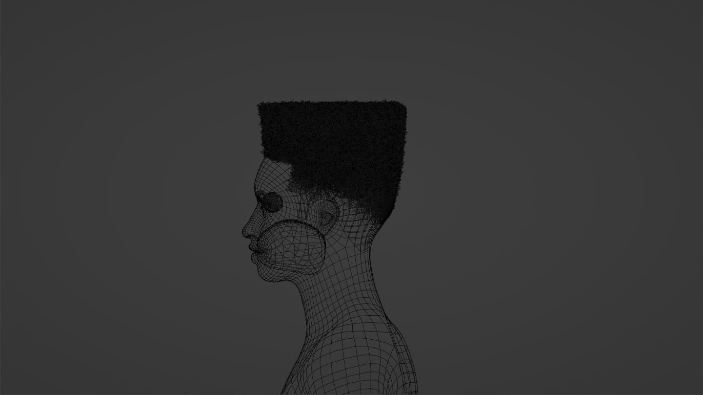 Retro Flat Top 3D model_16