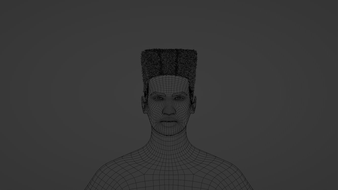 Retro Flat Top 3D model_9
