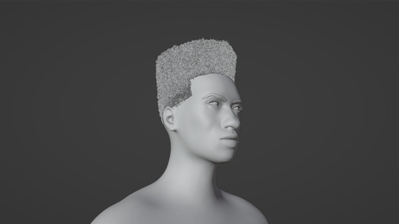Retro Flat Top 3D model_5