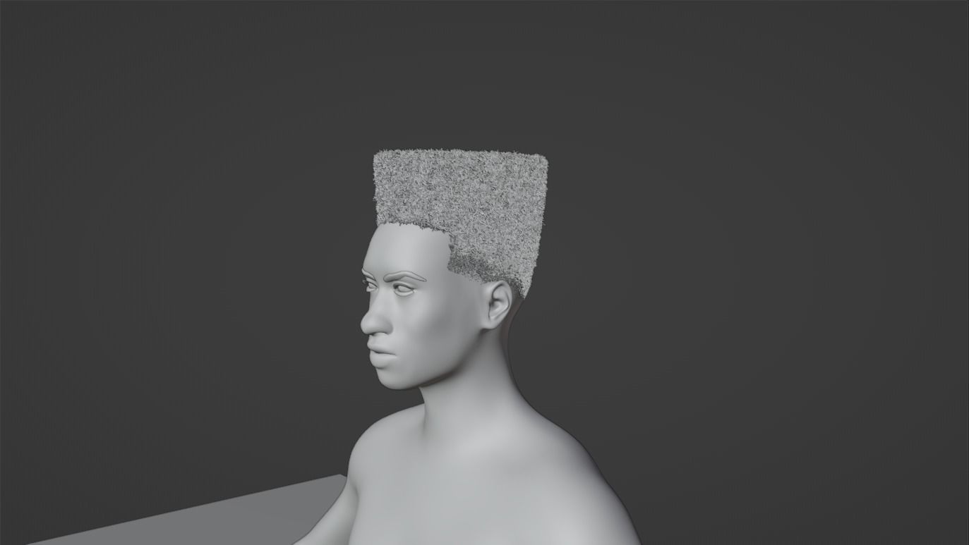 Retro Flat Top 3D model_17