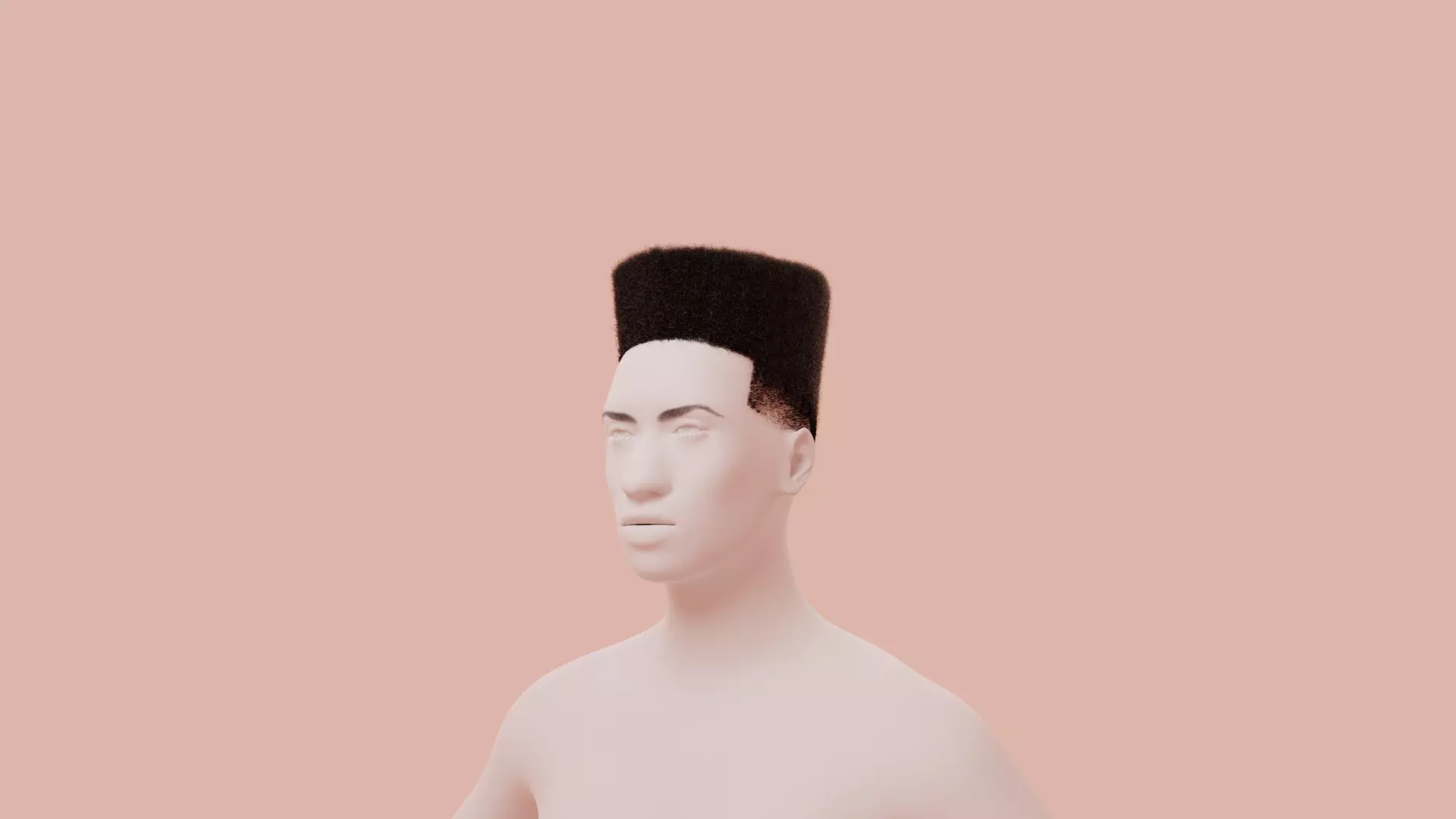 Retro Flat Top 3D model_0