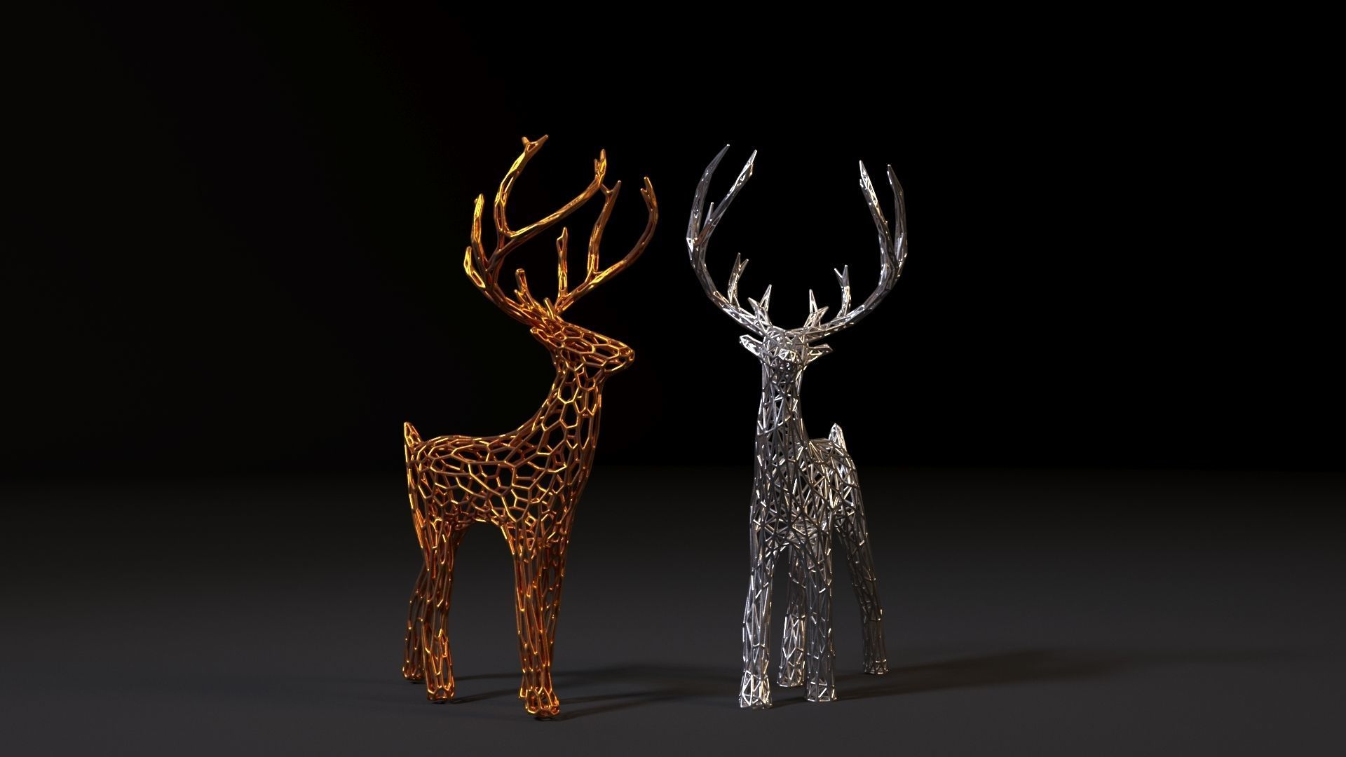 Christmas reindeer 3D print model_8