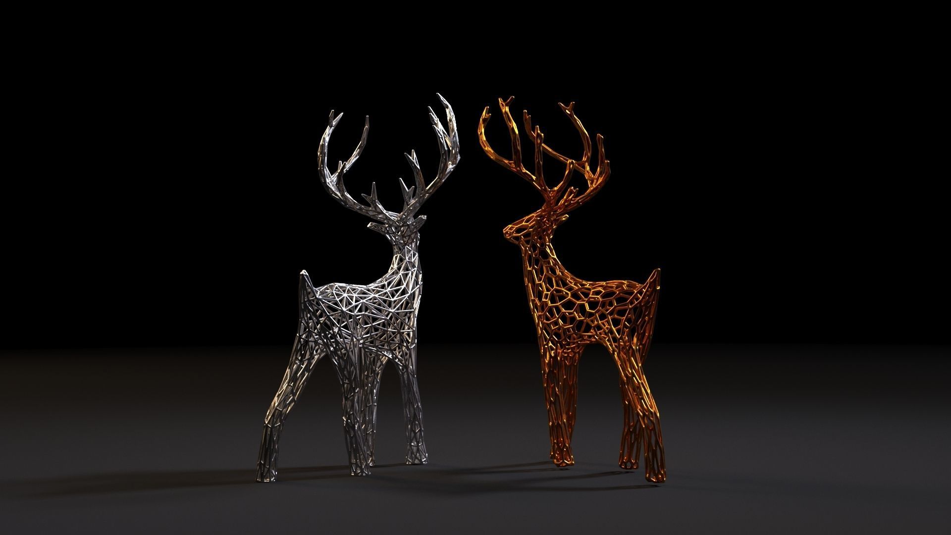 Christmas reindeer 3D print model_4