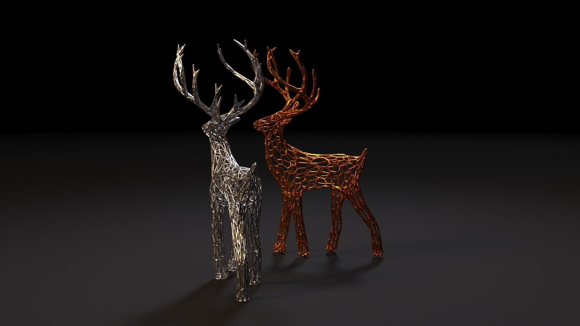 Christmas reindeer 3D print model_3