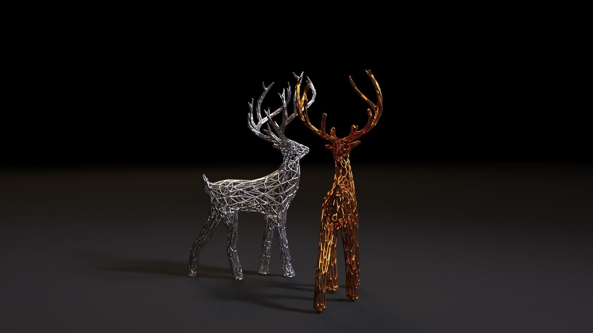 Christmas reindeer 3D print model_5