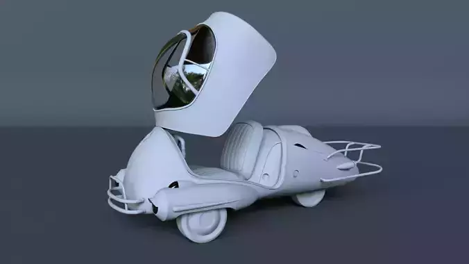 Fusion flea - fallout 4 car Low-poly 3D model