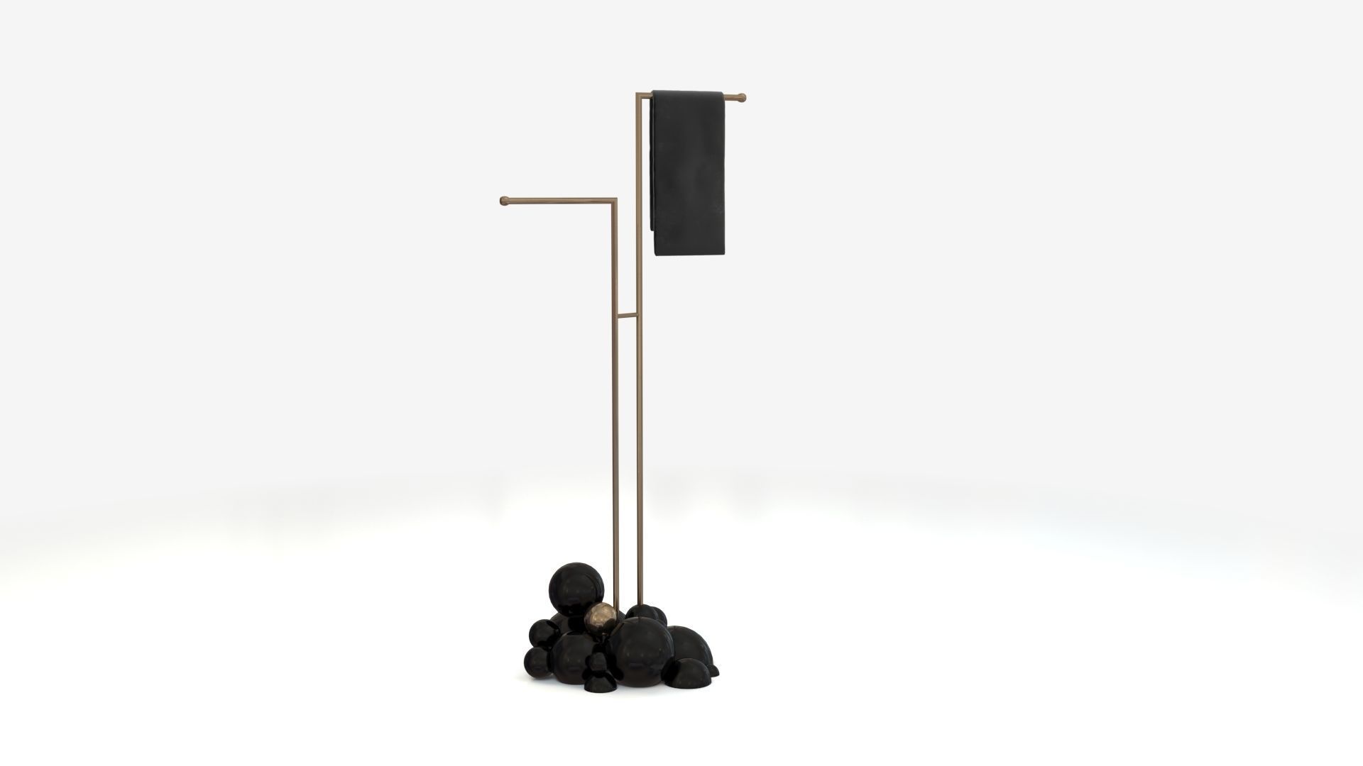 Newton Towel Rack - Boca Do Lobo Low-poly 3D model_1