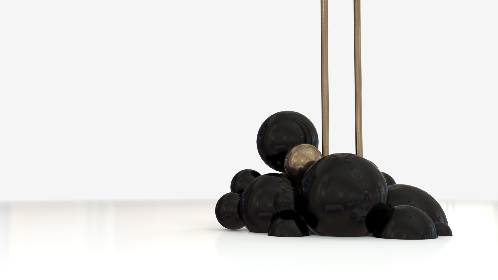 Newton Towel Rack - Boca Do Lobo Low-poly 3D model_3