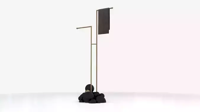 Newton Towel Rack - Boca Do Lobo Low-poly 3D model