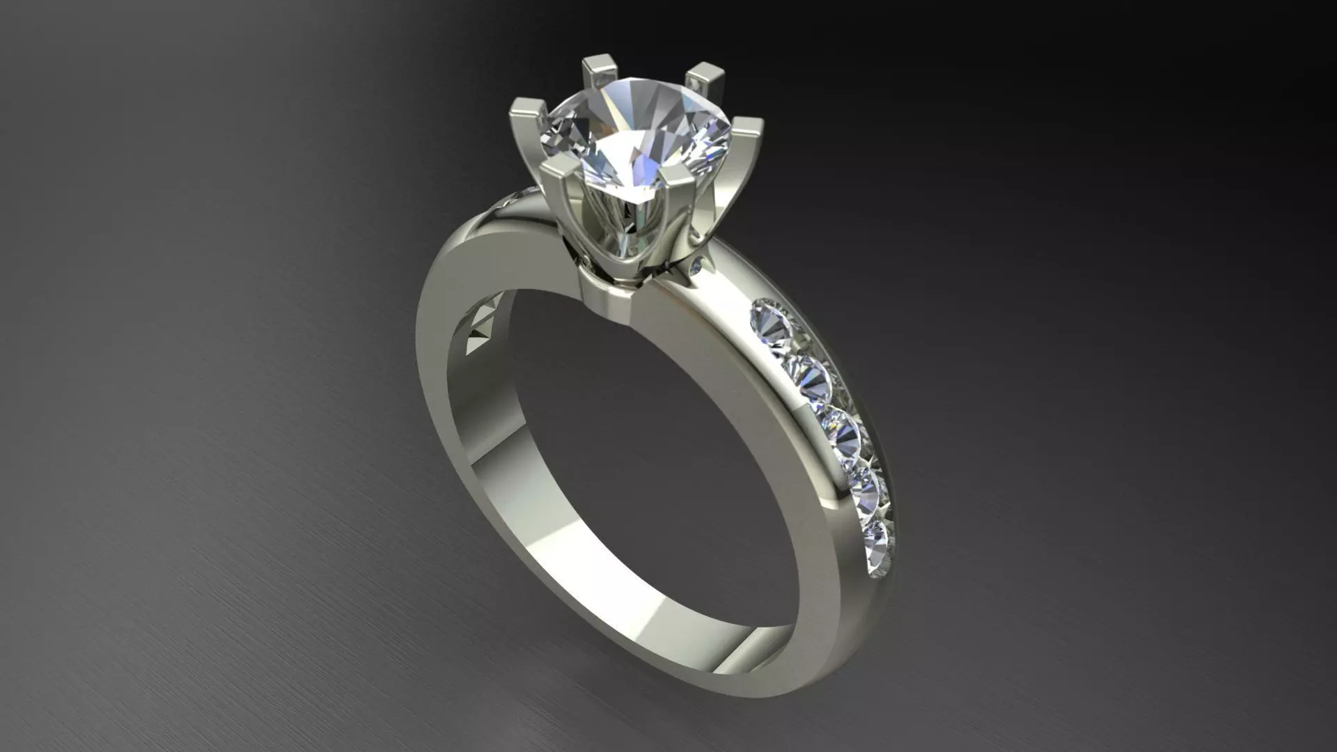 The Tiffany Setting Engagement Ring 3d model print 3D print model