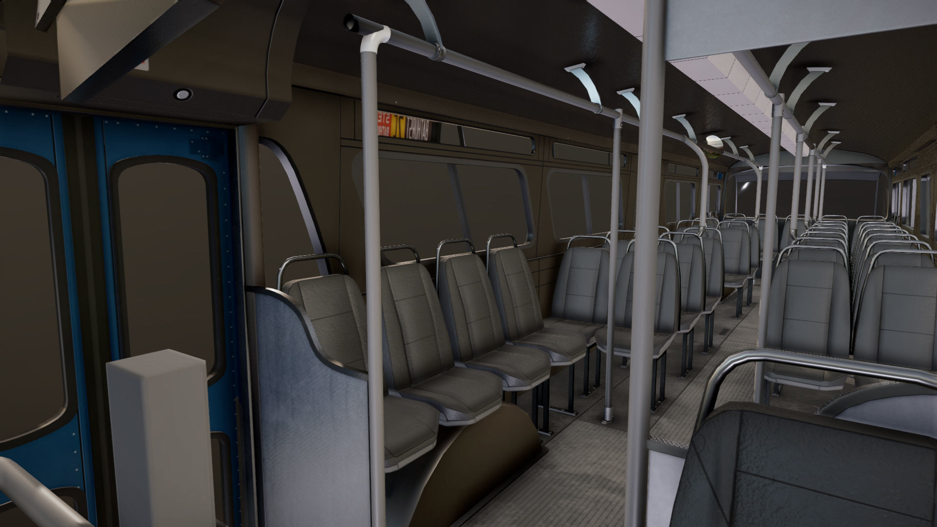 Old bus Low-poly 3D model_27