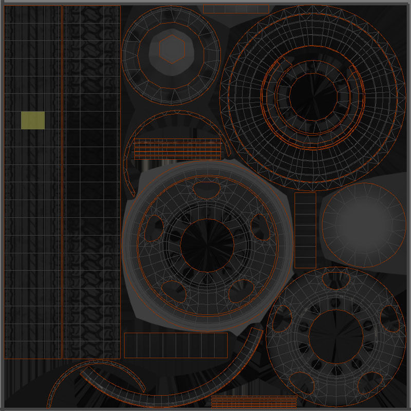 Old bus Low-poly 3D model_45