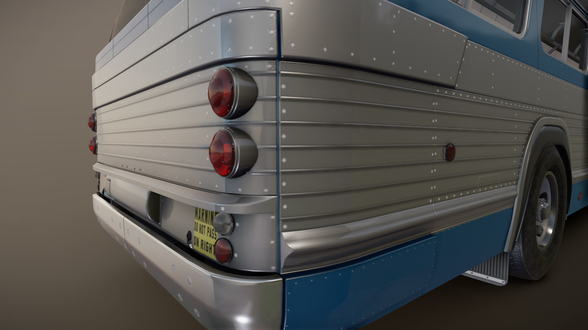 Old bus Low-poly 3D model_15
