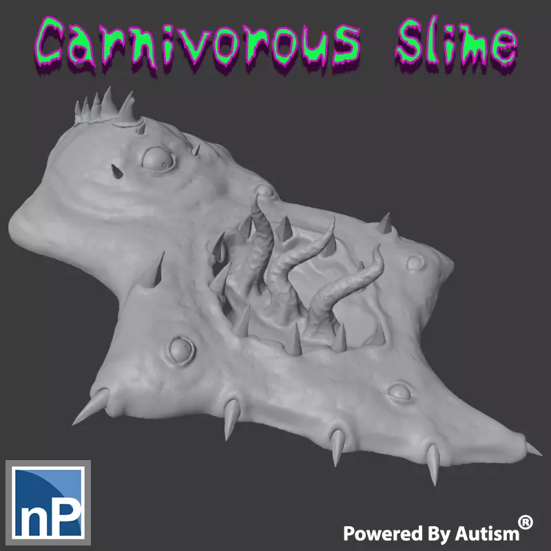 Giant Carnivorous Slime 01 Free 3D print model