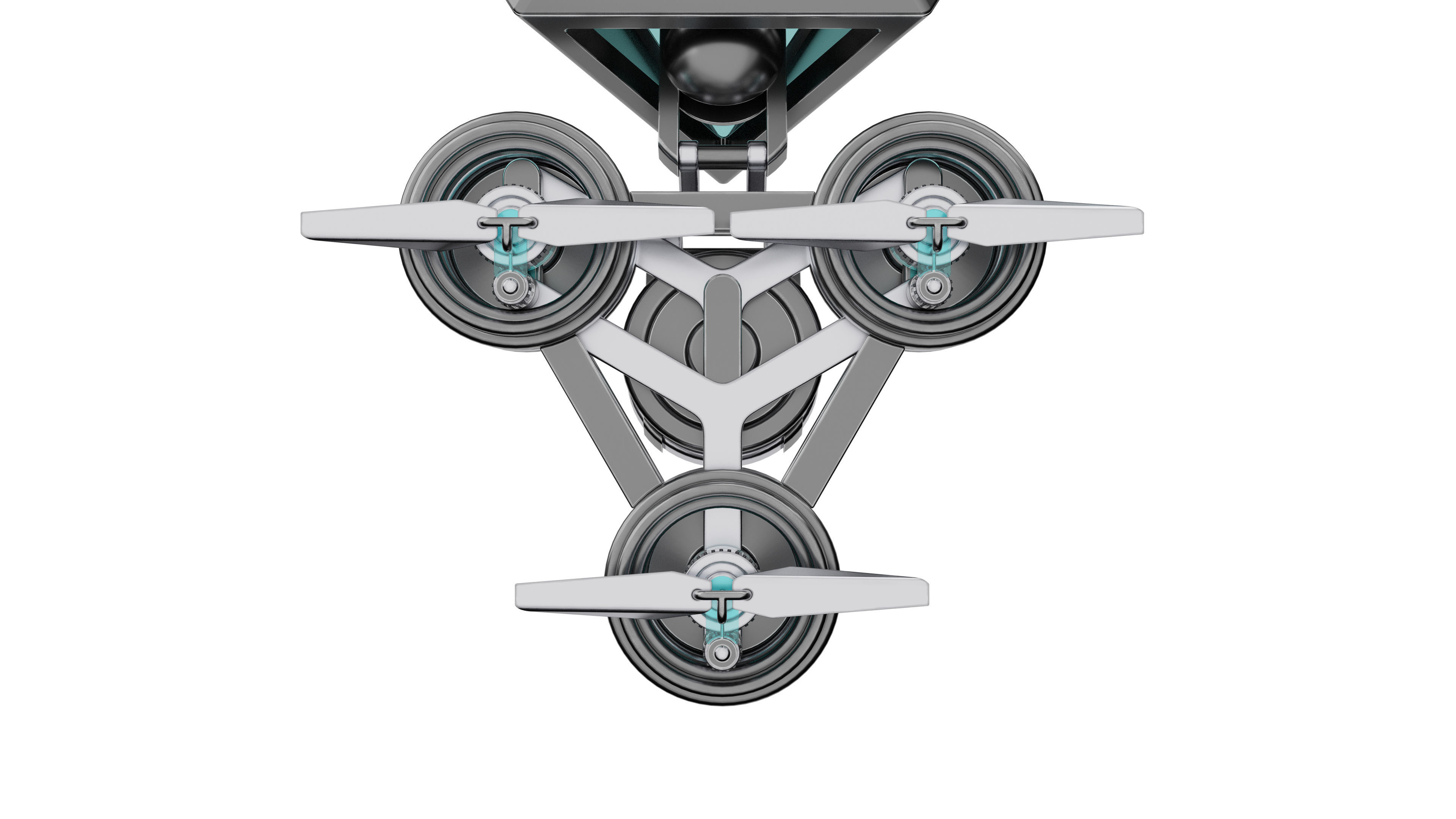 Futuristic Mech Drone 3D model_10