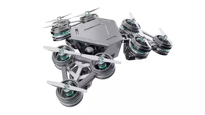 Futuristic Mech Drone 3D model