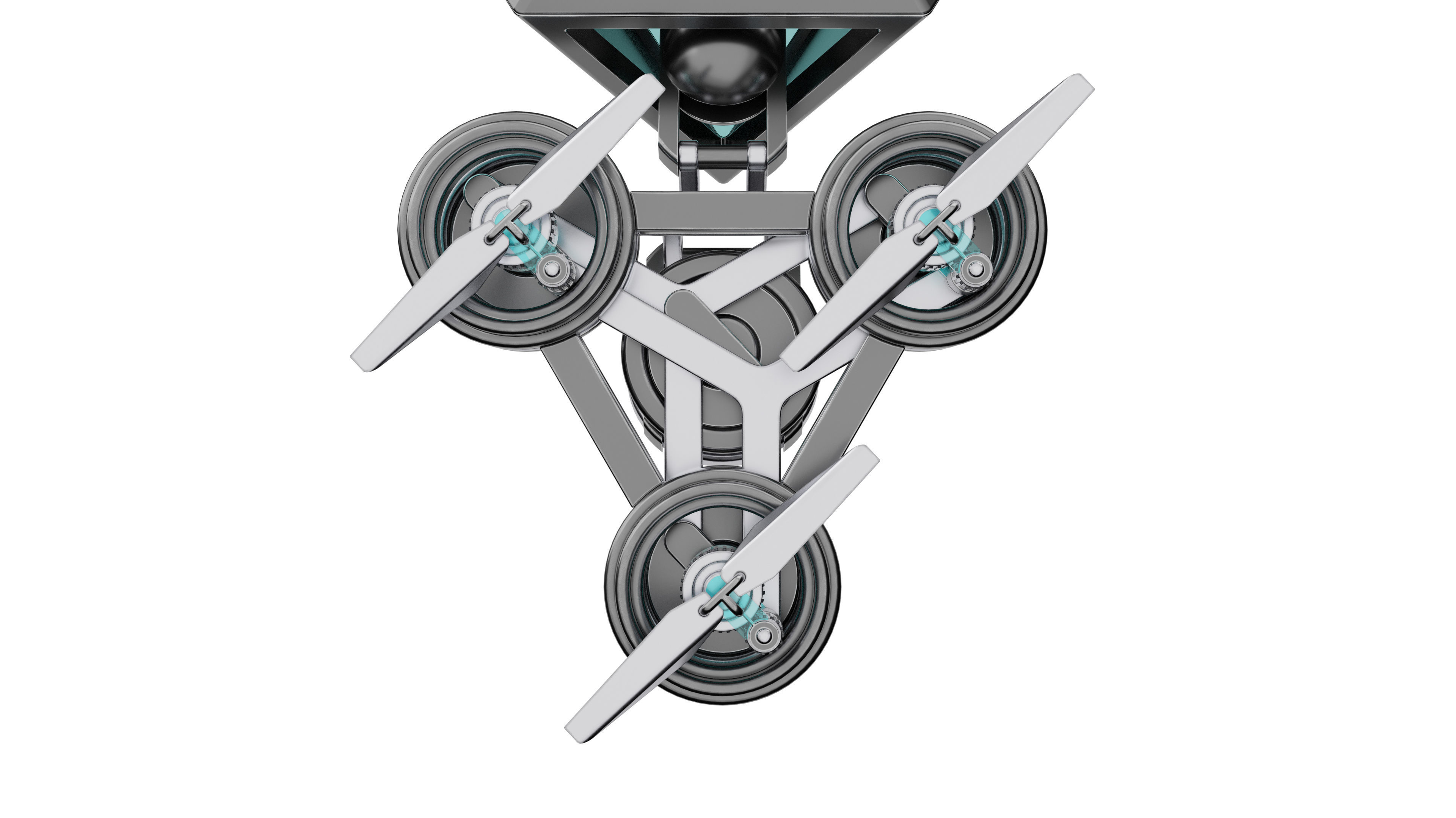 Futuristic Mech Drone 3D model_11