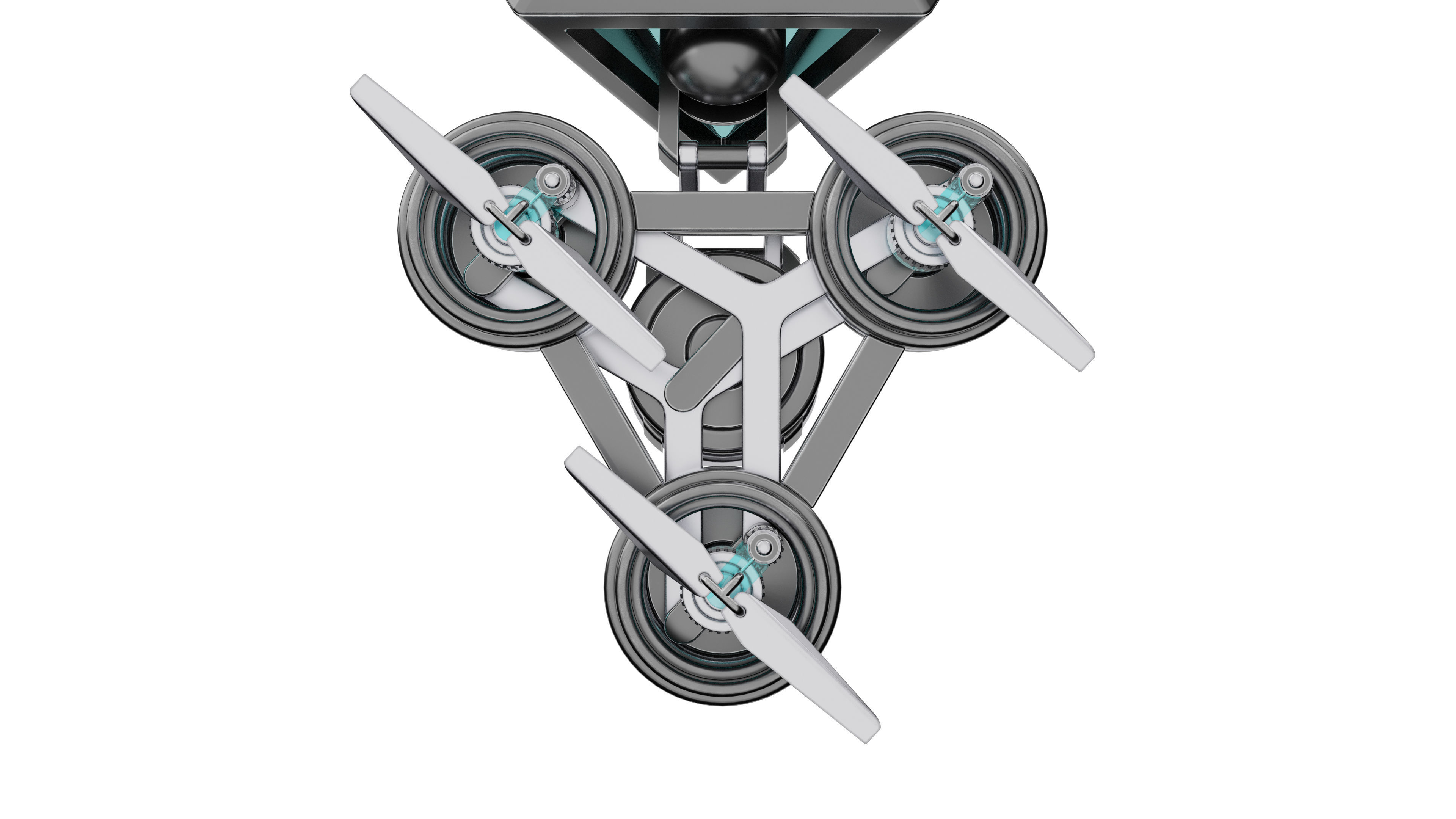 Futuristic Mech Drone 3D model_13