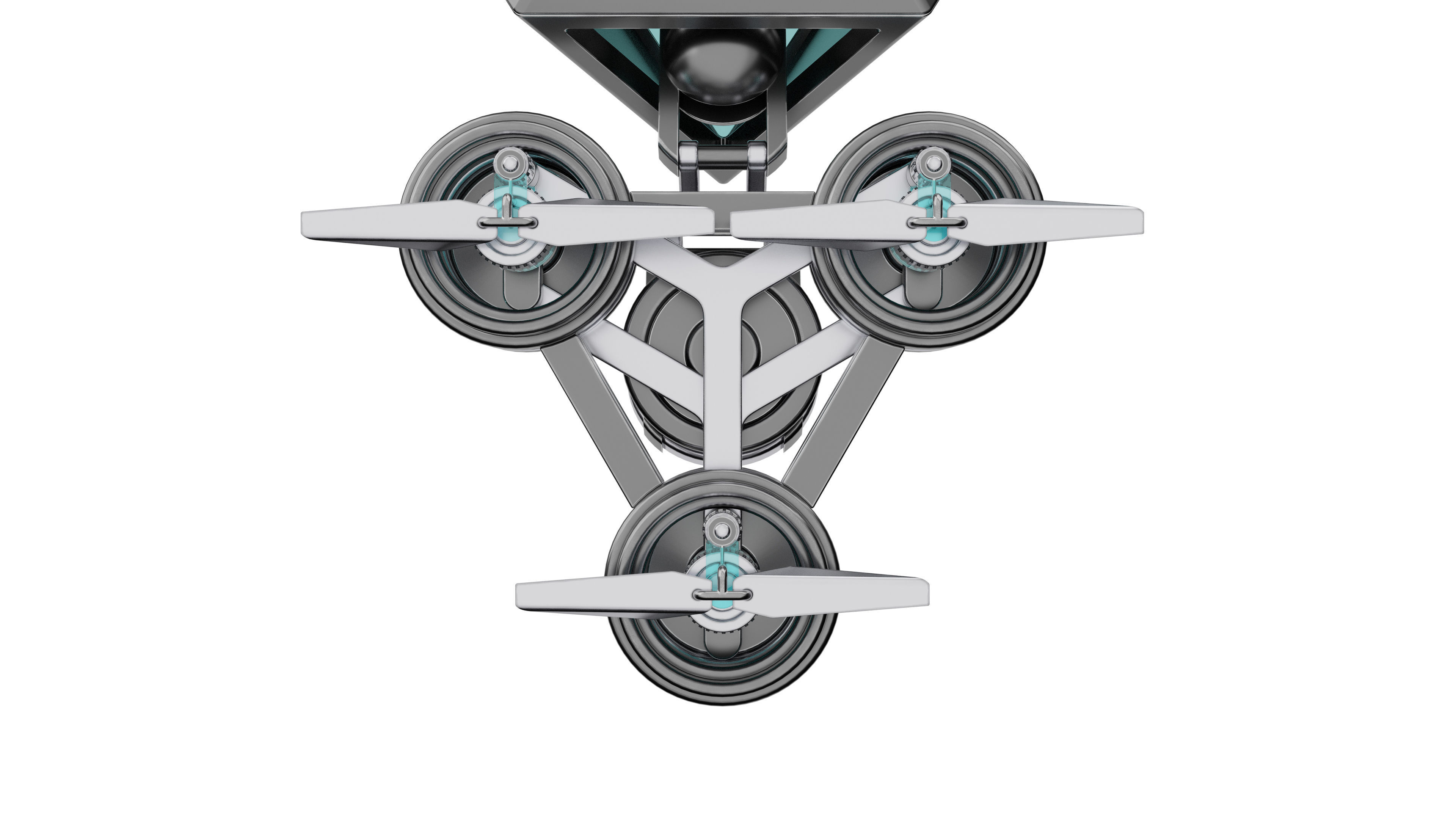 Futuristic Mech Drone 3D model_6