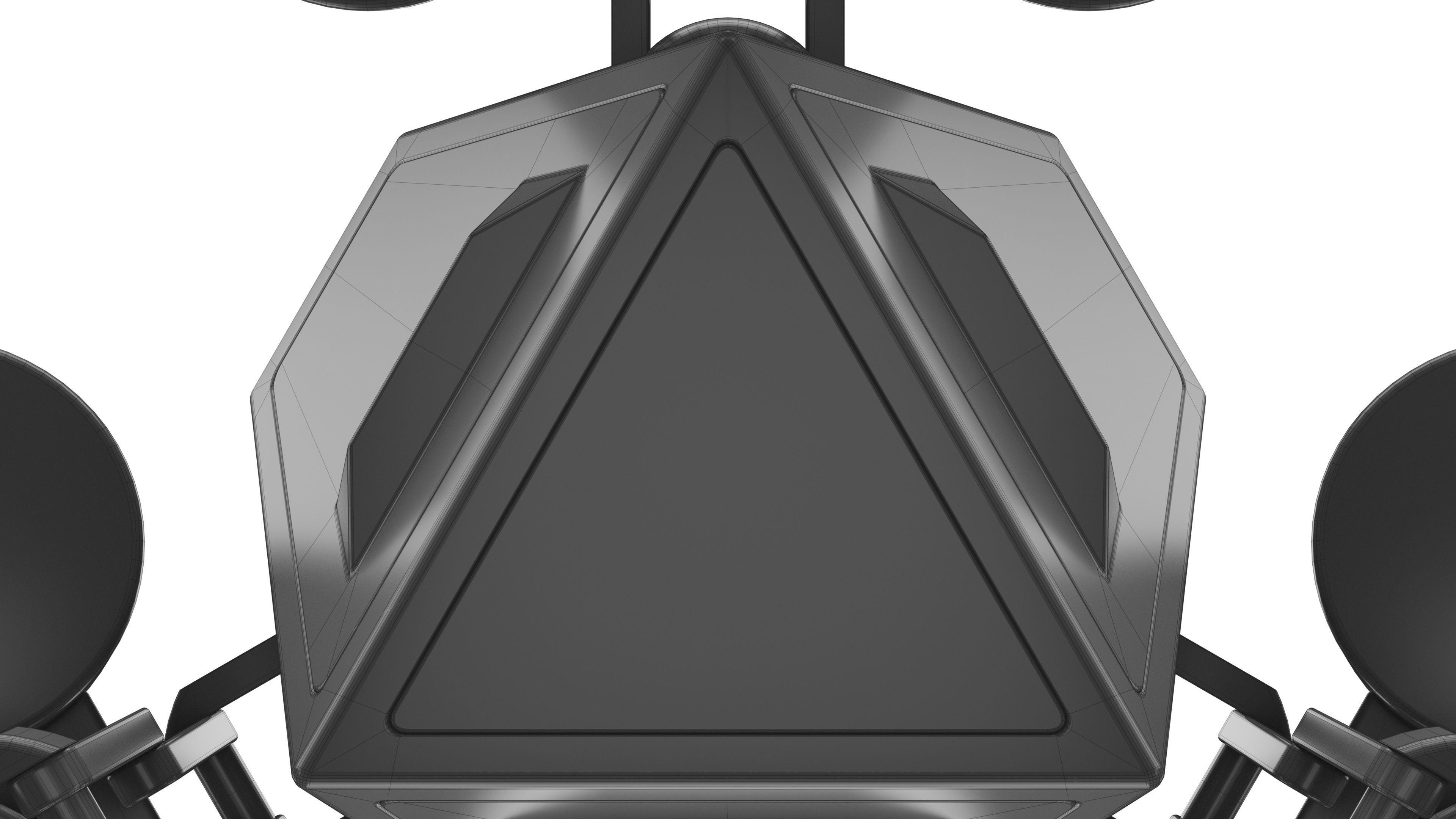 Futuristic Mech Drone 3D model_17