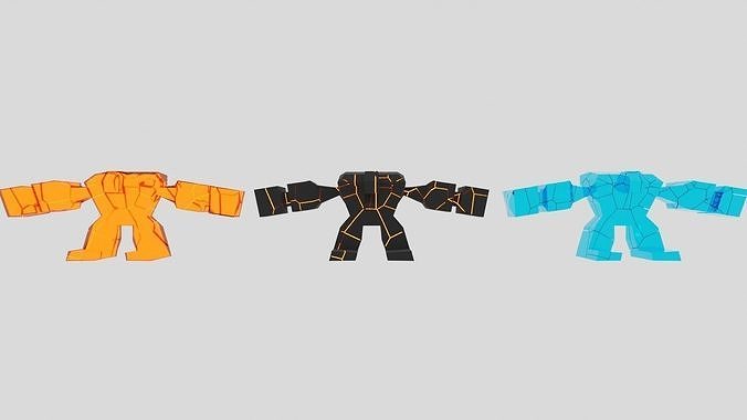 Giant character Free low-poly 3D model