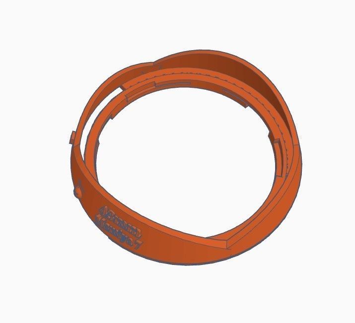 Mamiya 7 and 7II 43mm and 50mm lens hood 3D model_3