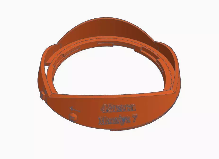 Mamiya 7 and 7II 43mm and 50mm lens hood 3D model_0