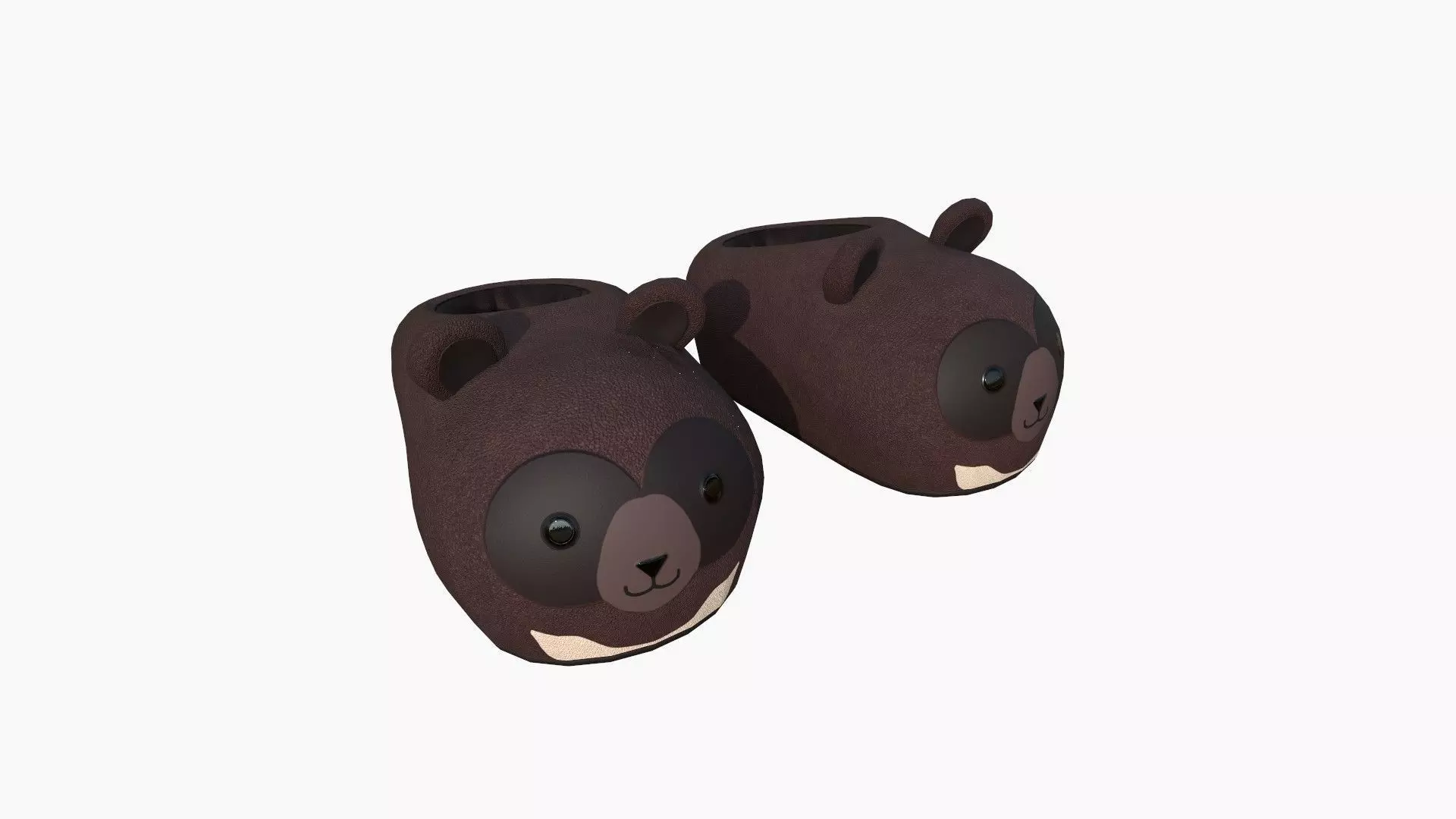 Slippers A05 Himalayan Bear- Costume Character Design Low-poly 3D model