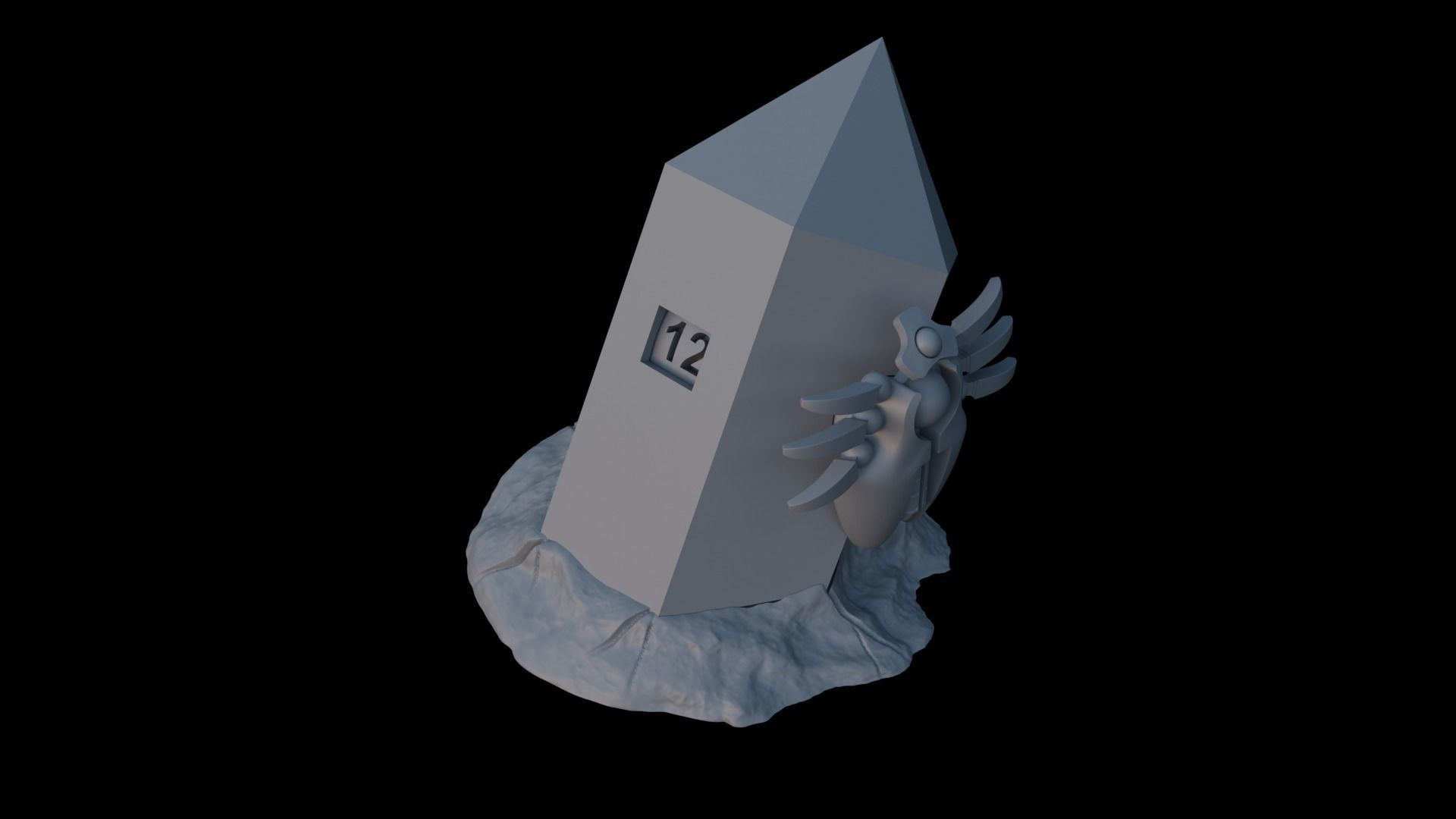 Doomstalker Wound Tracker 12 Wounds 3D print model_3