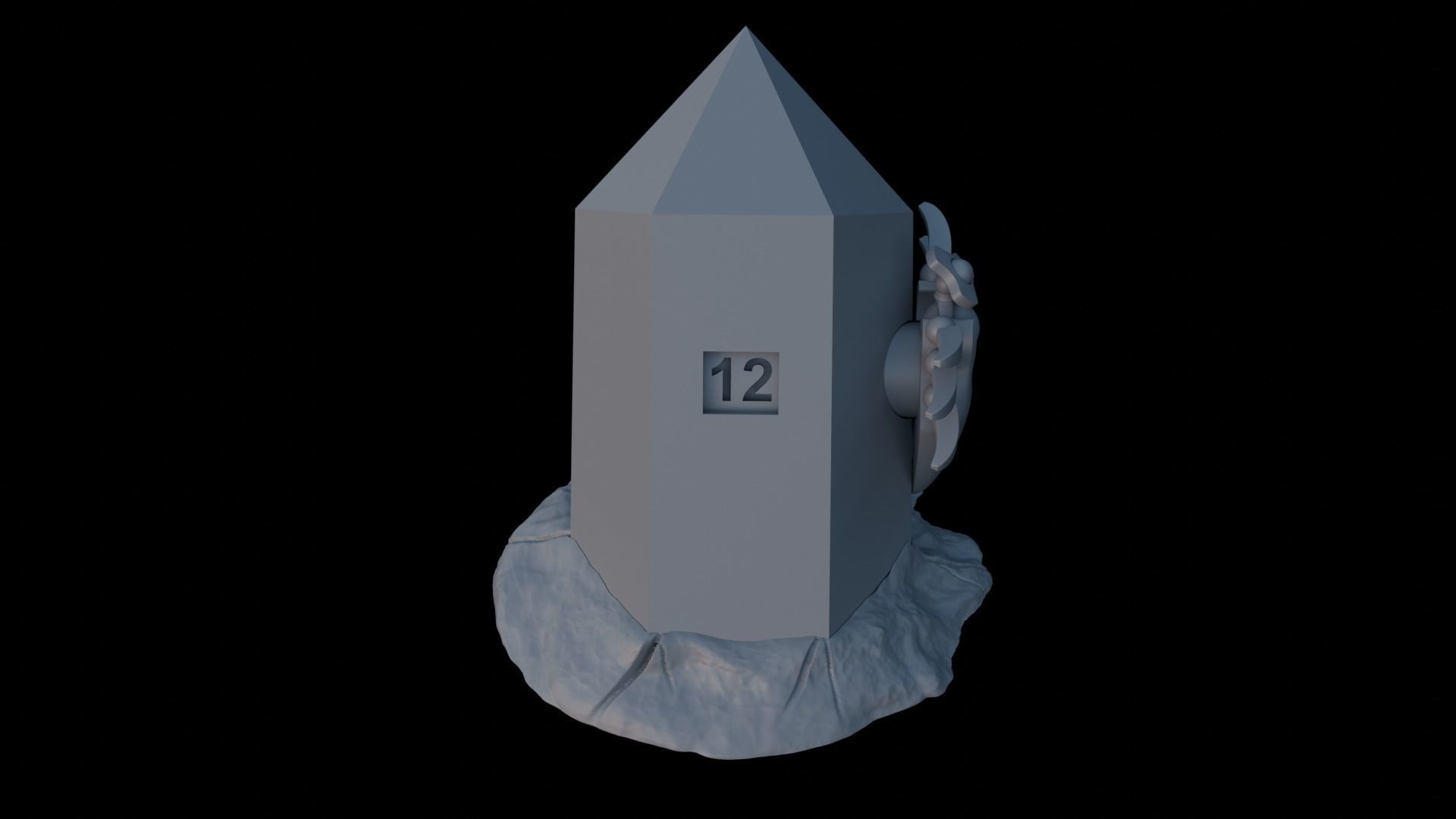 Doomstalker Wound Tracker 12 Wounds 3D print model_1